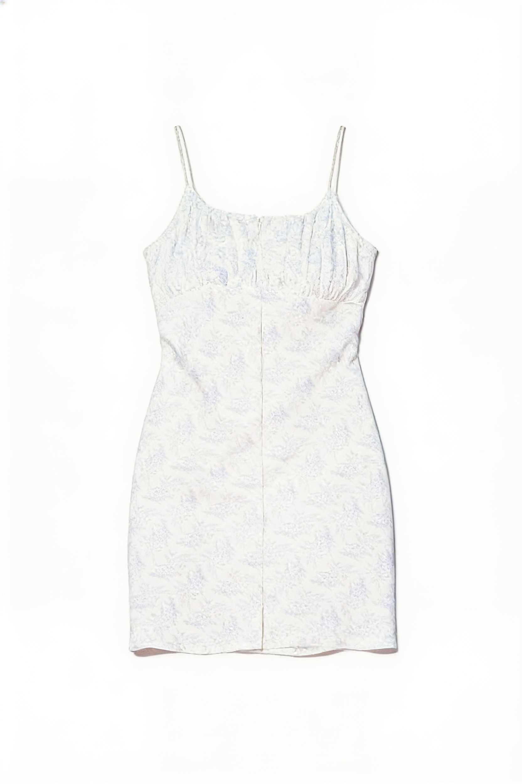 White floral mini dress