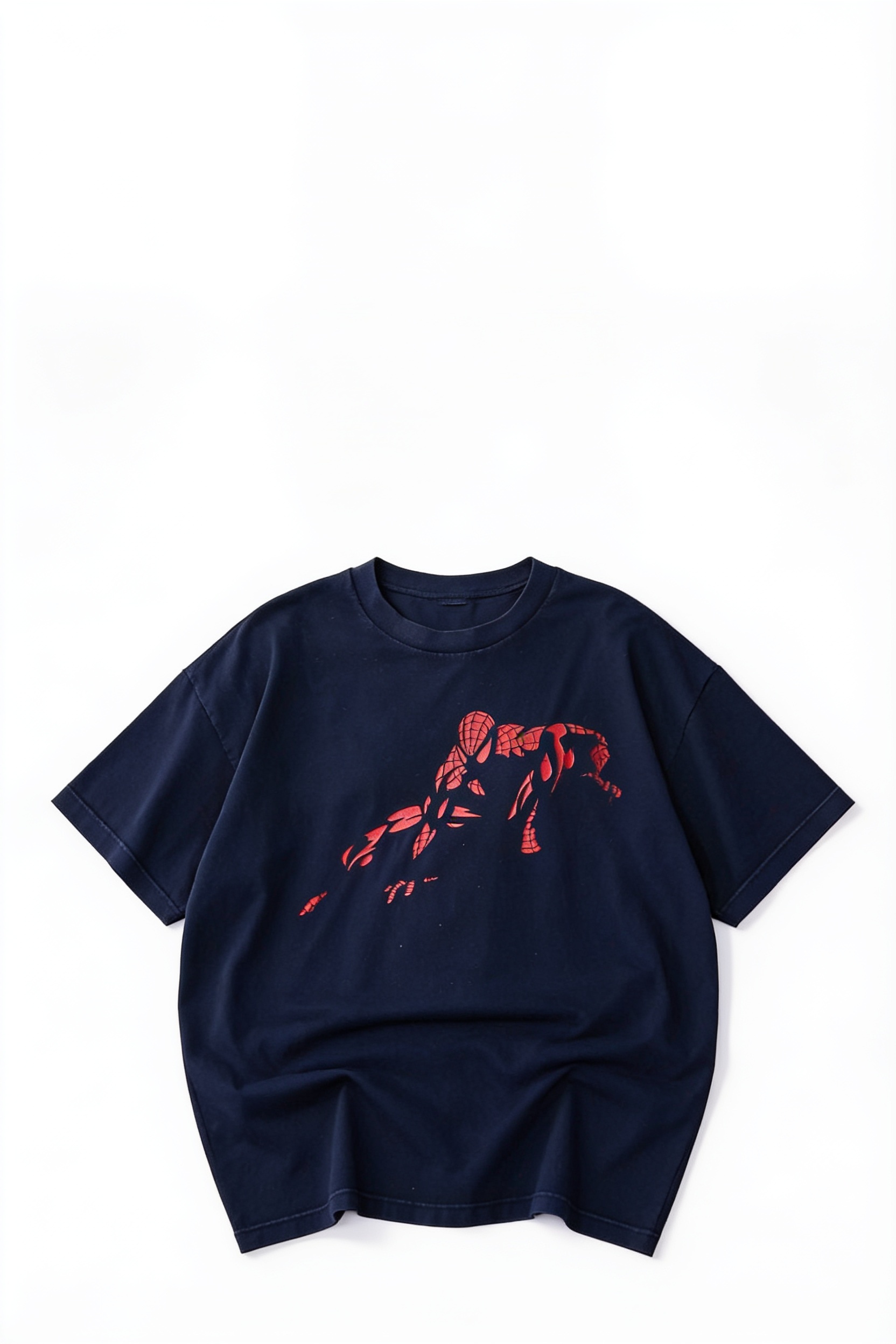 Oversized navy graphic T-shirt